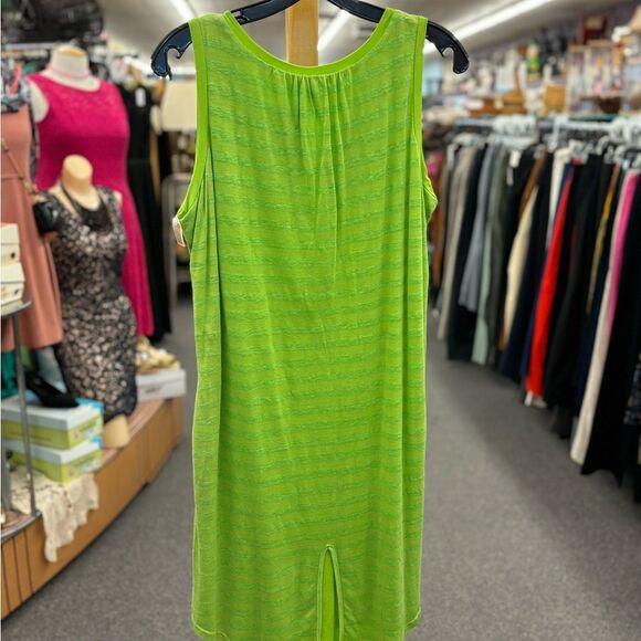 NOLB New Ladies M neon green dress - Picture 3 of 5